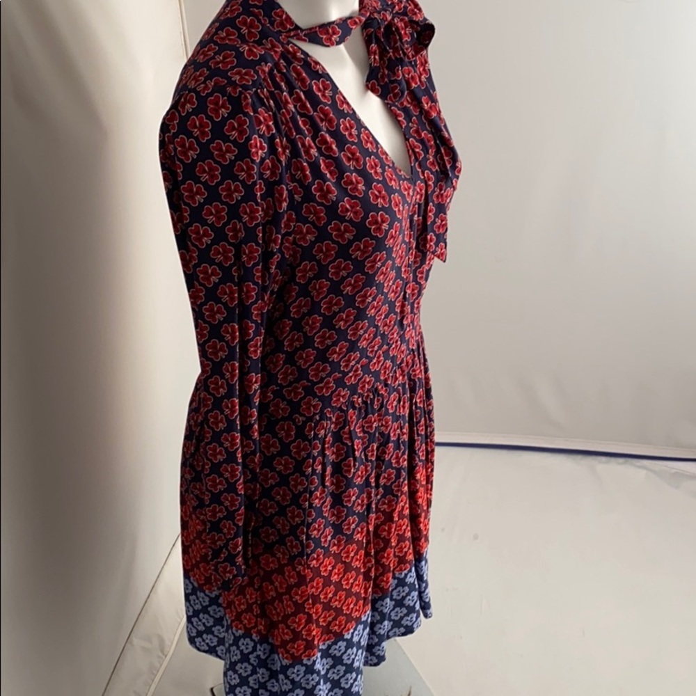 Gap Multicolor Navy Red Light Blue Pattern Keyhol… - image 2